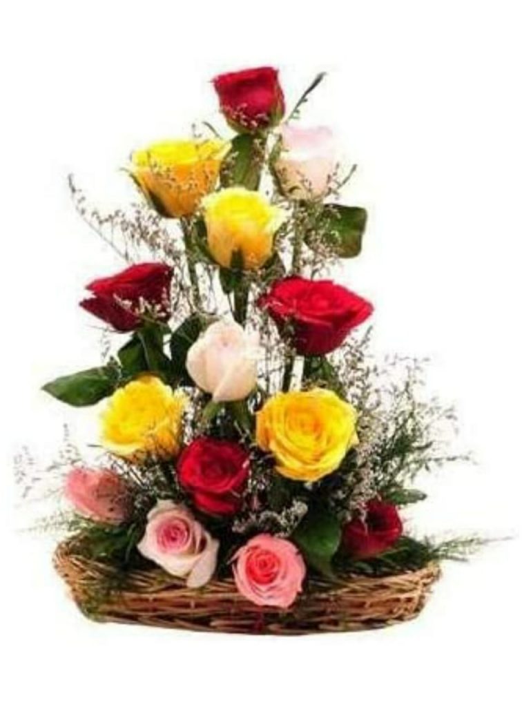 15 mix roses arrangement