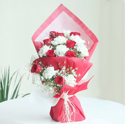 Roses n Carnations Bouquet Untitled80