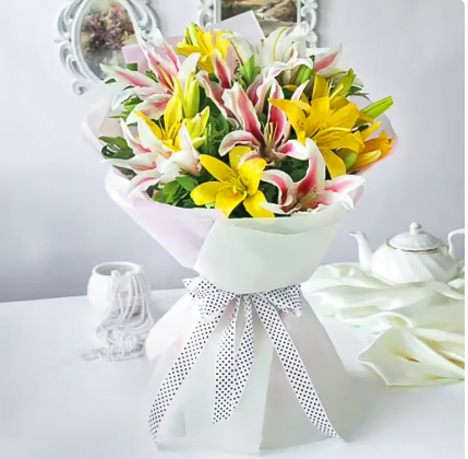 Blissful N Vibrant Lilies Untitleda28