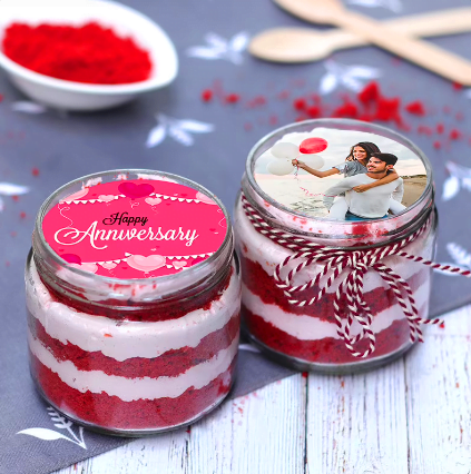 Red Velvet Anniversary Jar Cake Untitledc11