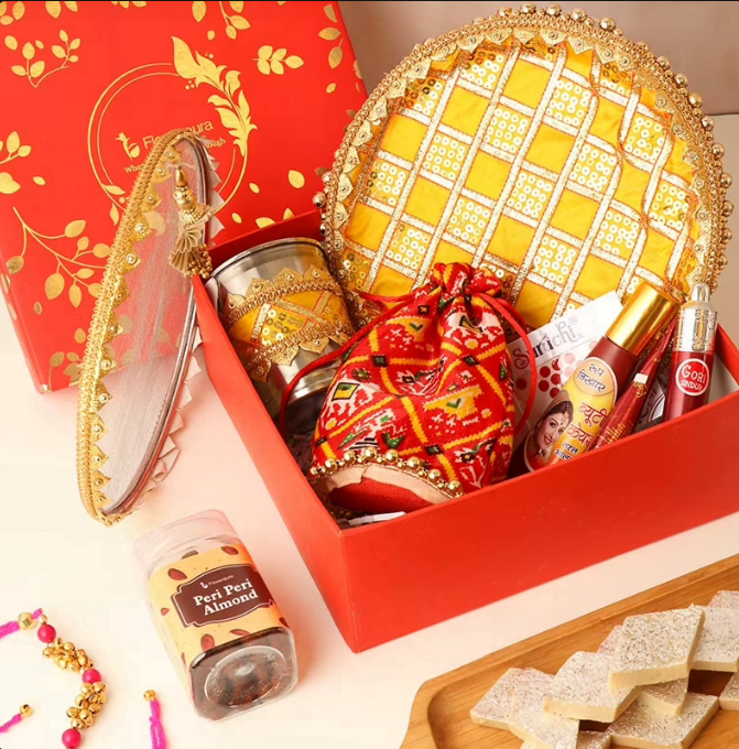 Yellow Sargi Shringar Hamper 16 1
