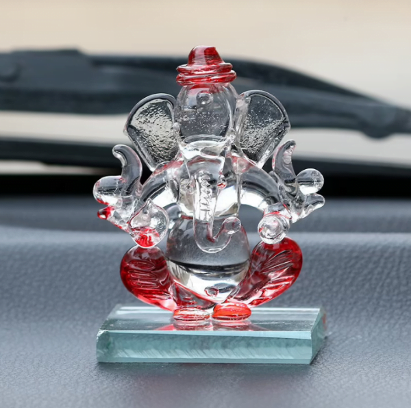 Crystal Car Ganesha Showpiece 299