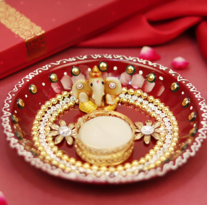 Handcrafted Diwali Puja Thali 349 Handcrafted Diwali Puja Thali 349