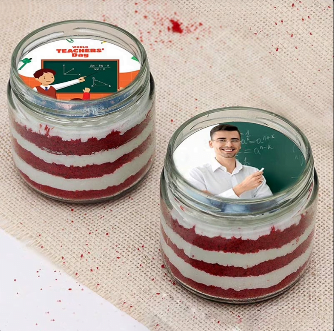 Custom Teachers Day Jar Cakes Untitledq35