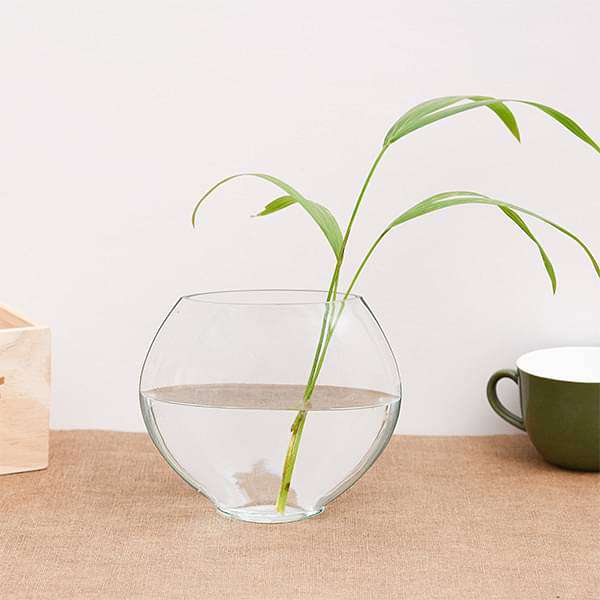 4 inch (10 cm) Purse Shape Glass Vase pot7