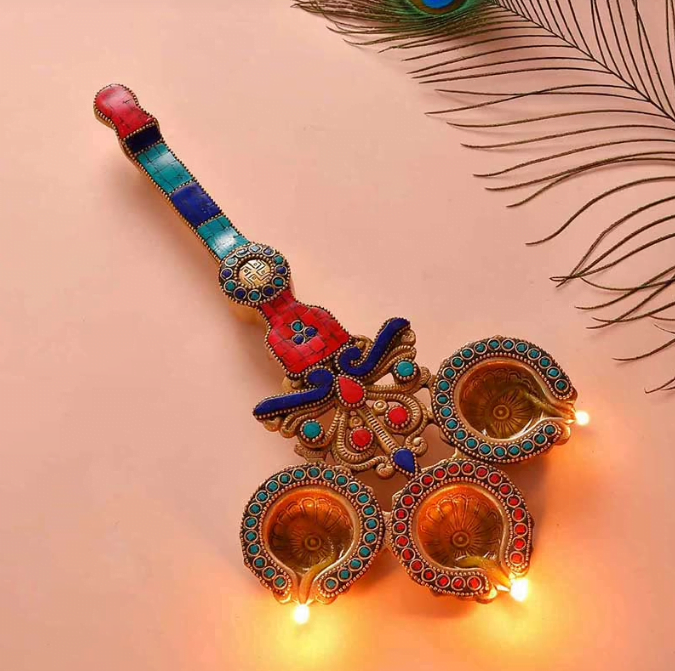 Vibrant Trio Brass Diya Vibrant Trio Brass Diya