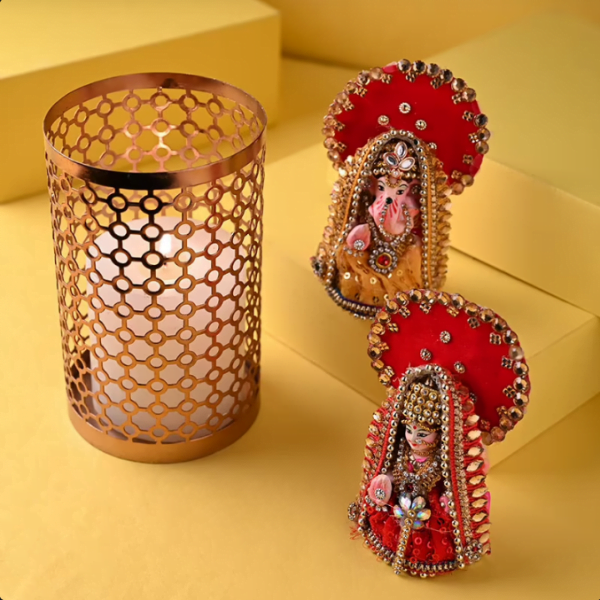 Laxmi Ganesha N Candle Holder